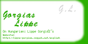 gorgias lippe business card